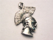 Spartan Mascot Genuine American Pewter Charm