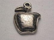 Bitten Apple Genuine American Pewter Charm