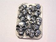 Day Of The Dead Dog Tags Pendant Genuine American Pewter Charm