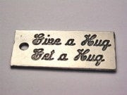 Give A Hug Get A Hug Genuine American Pewter Charm