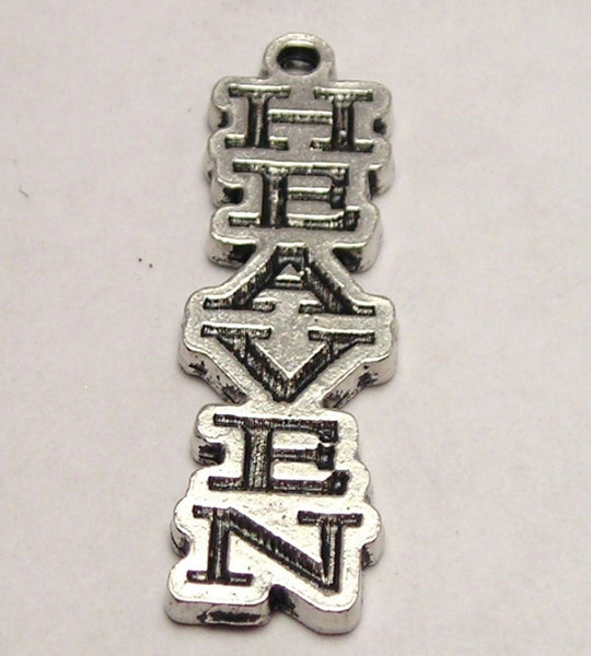 Heaven Letters Going Down Genuine American Pewter Charm