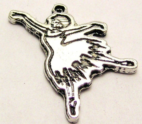 Modern Day Ballerina Genuine American Pewter Charm