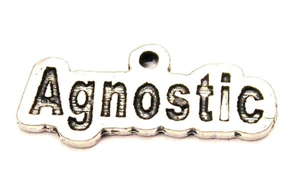 Agnostic Genuine American Pewter Charm