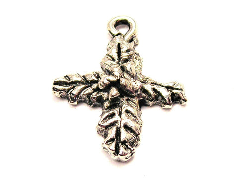 Christmas Mistletoe Genuine American Pewter Charm