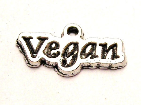 Vegan Genuine American Pewter Charm