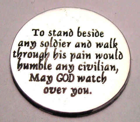 Soldiers Prayer Military Love Token Genuine American Pewter Charm