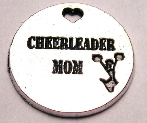 Cheerleader Mom Genuine American Pewter Charm