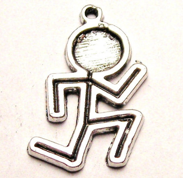 Running Man Genuine American Pewter Charm