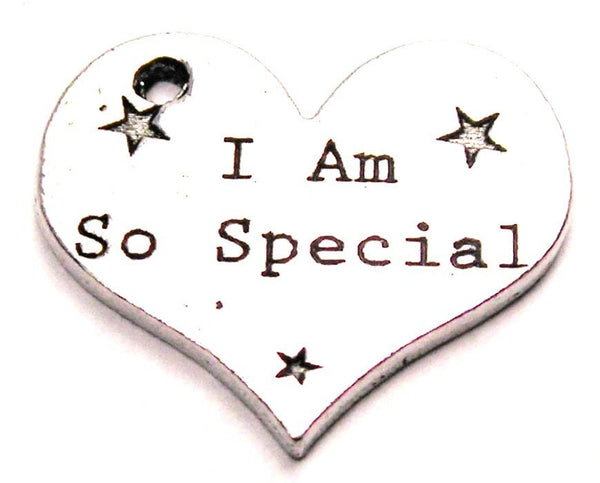 I Am So Special Heart Genuine American Pewter Charm