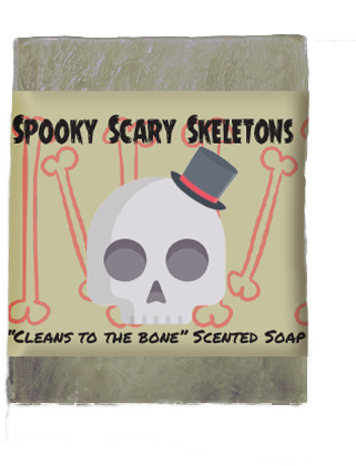 Spooky Scary Skeletons Soap Bar