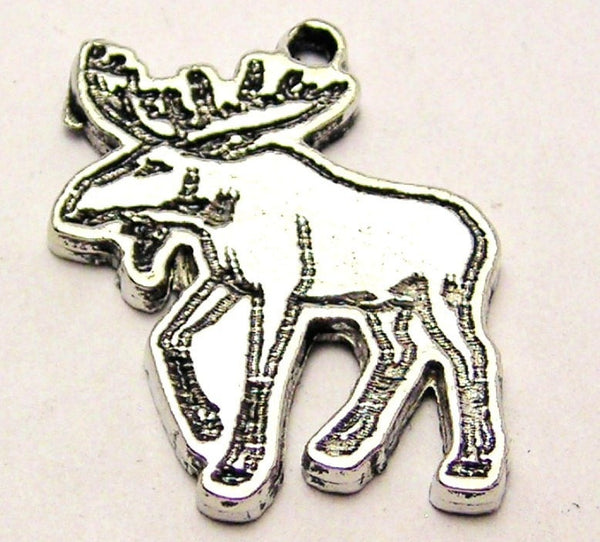 Moose Genuine American Pewter Charm