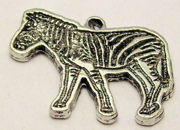 Zebra Genuine American Pewter Charm