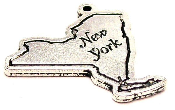 New York Genuine American Pewter Charm