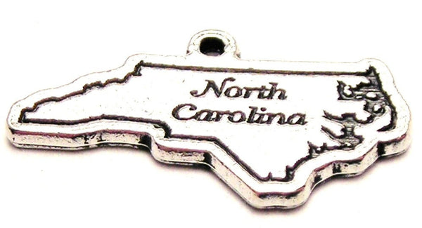 North Carolina Genuine American Pewter Charm