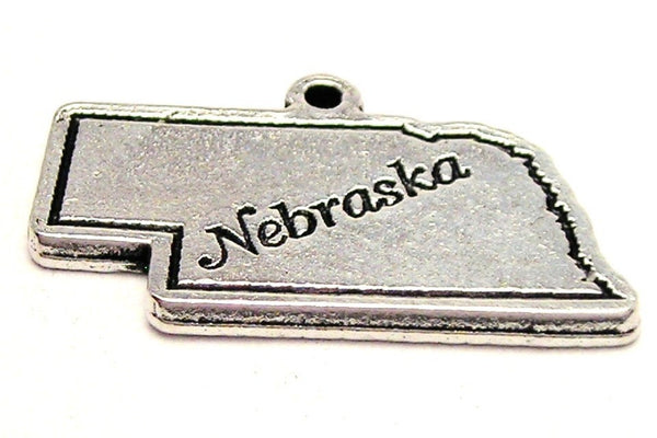 Nebraska Genuine American Pewter Charm