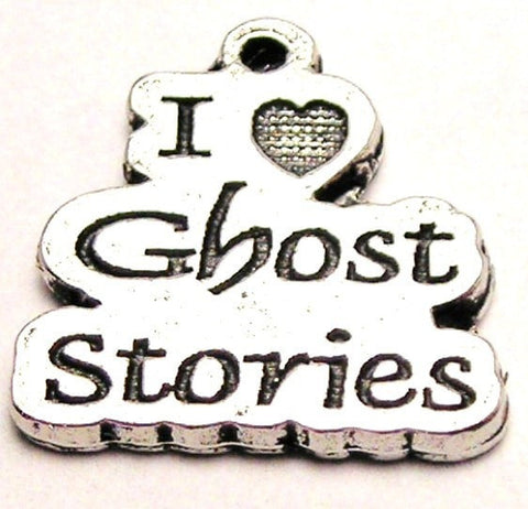 I Love Ghost Stories Genuine American Pewter Charm