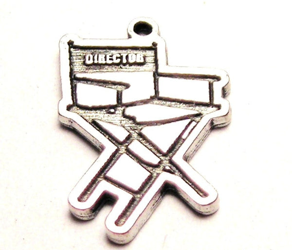 Director Chair Genuine American Pewter Charm