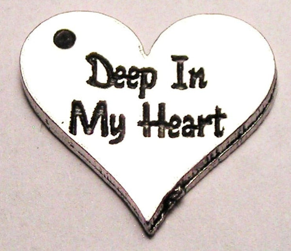 Deep In My Heart Genuine American Pewter Charm