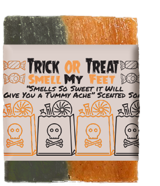 Trick Or Treat Smell My Feet Kids Soap Bar