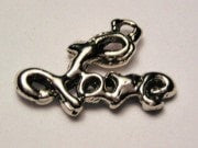 Love In Cursive Genuine American Pewter Charm