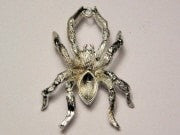Large Spider Pendant Genuine American Pewter Charm