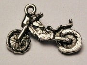 Girls Motorcycle Genuine American Pewter Charm