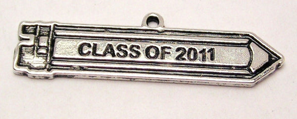 Class Of 2011 Pencil Graduation Genuine American Pewter Charm