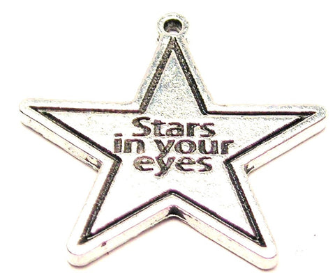 Stars In Your Eyes Genuine American Pewter Charm