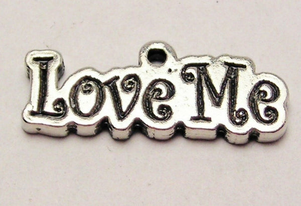 Love Me Stylized Genuine American Pewter Charm