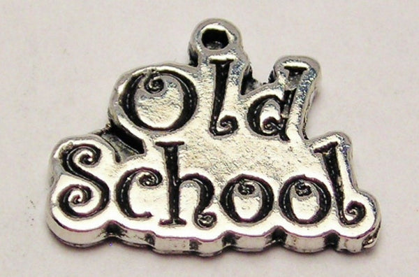 Old School Genuine American Pewter Charm