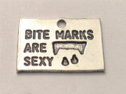 Vampire Bite Marks Are Sexy Genuine American Pewter Charm