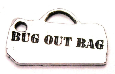 Bug Out Bag Genuine American Pewter Charm