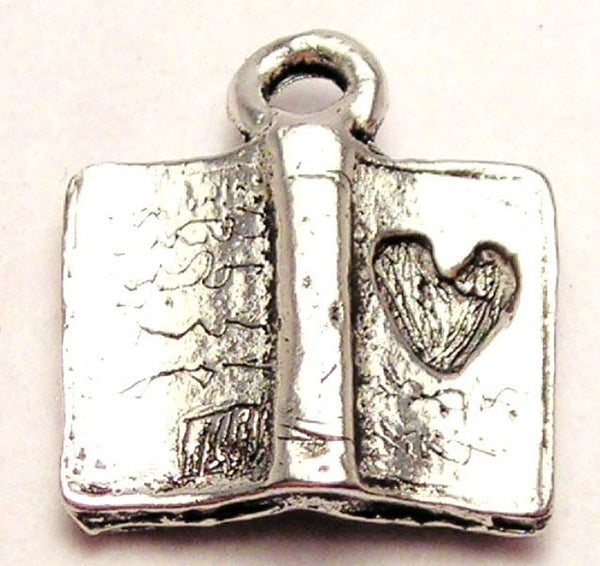 My Favorite Book Genuine American Pewter Charm