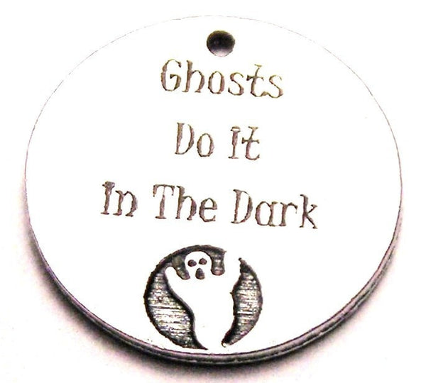 Ghosts Do It In The Dark Genuine American Pewter Charm