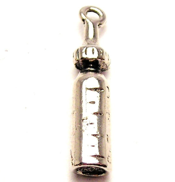 Baby Bottle Genuine American Pewter Charm