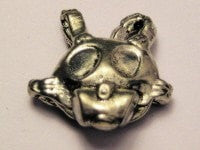 Gas Mask Genuine American Pewter Charm