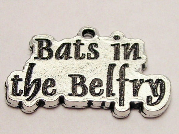 Bats In The Belfry Genuine American Pewter Charm