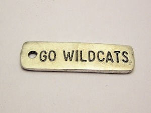 Go Wildcats Genuine American Pewter Charm