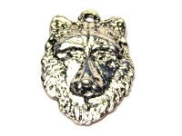 Wolf Face Genuine American Pewter Charm