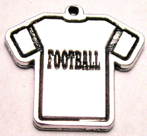 Football Jersey Genuine American Pewter Charm