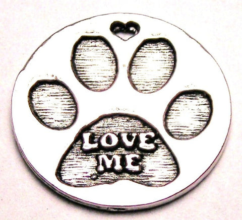 Love Me Paw Genuine American Pewter Charm