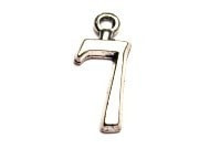 Number Seven Genuine American Pewter Charm