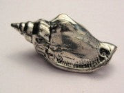 Conch Shell Genuine American Pewter Charm