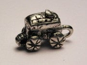 Gypsy Wagon Genuine American Pewter Charm