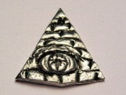 Evil Eye Symbol Genuine American Pewter Charm