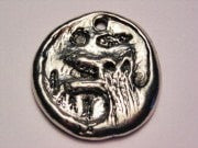 Howling Wolf Pendant Genuine American Pewter Charm