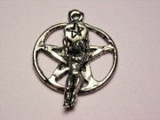 Pentacle Goddess Genuine American Pewter Charm