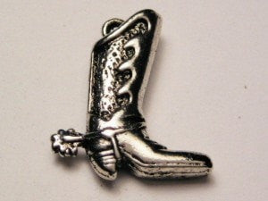Cowboy Boot Style 2 Genuine American Pewter Charm