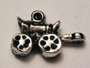 Small Wagon Genuine American Pewter Charm