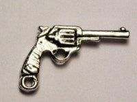 Pistol Genuine American Pewter Charm